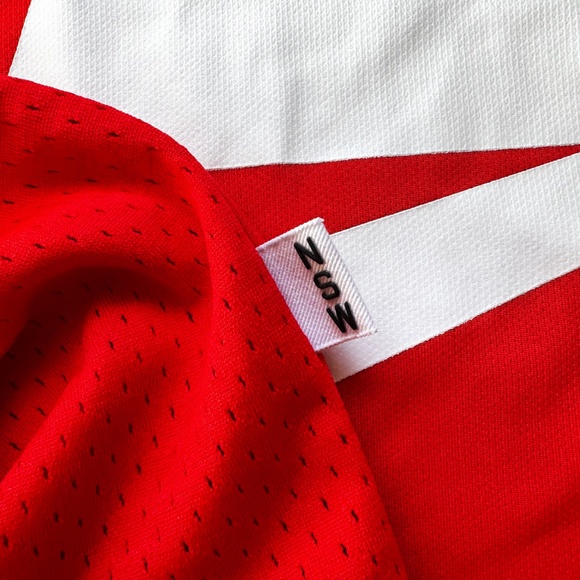 Nike Sportswear Blocked Logo Long Sleeve Jersey Red Men’s Size M NSW AR1960-696 - Picture 3 of 16